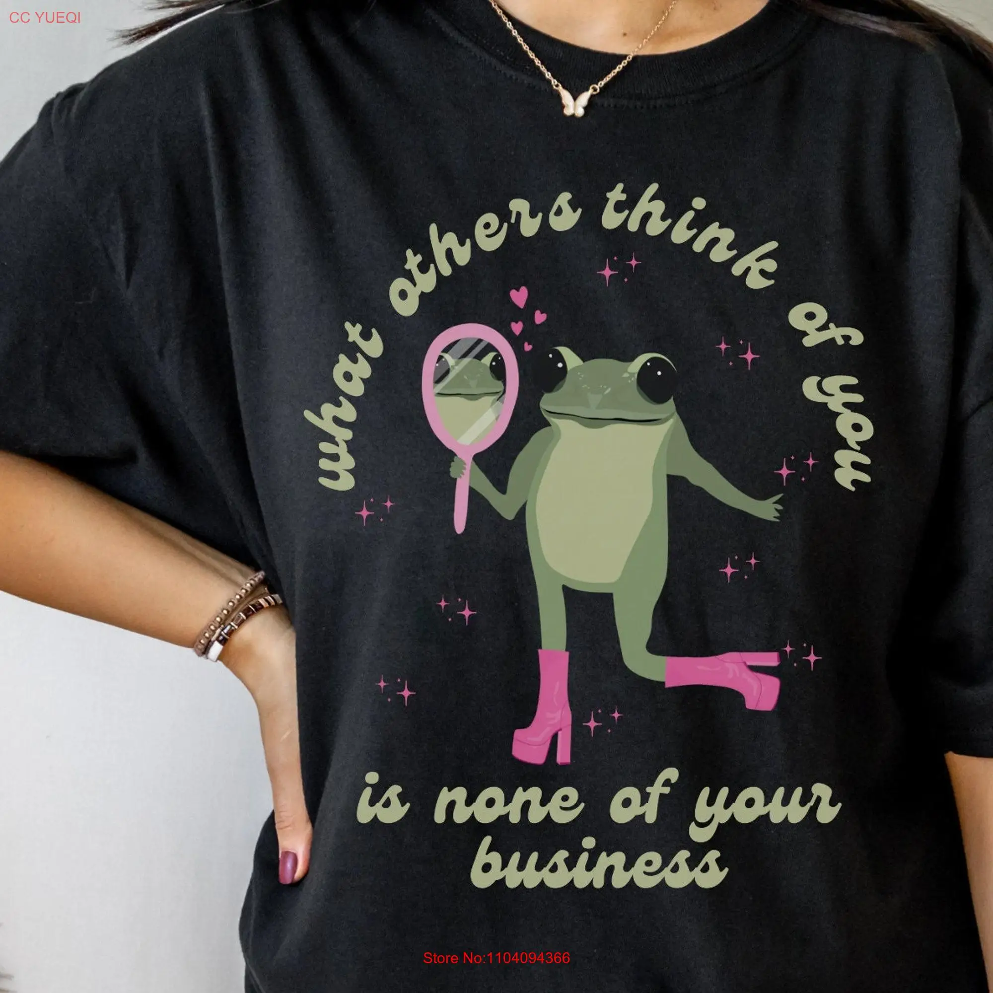 Cute Frog T Shirt Retro Sweater Crewneck Growth MindseT Y2k Comfort Colors s long or short sleeves