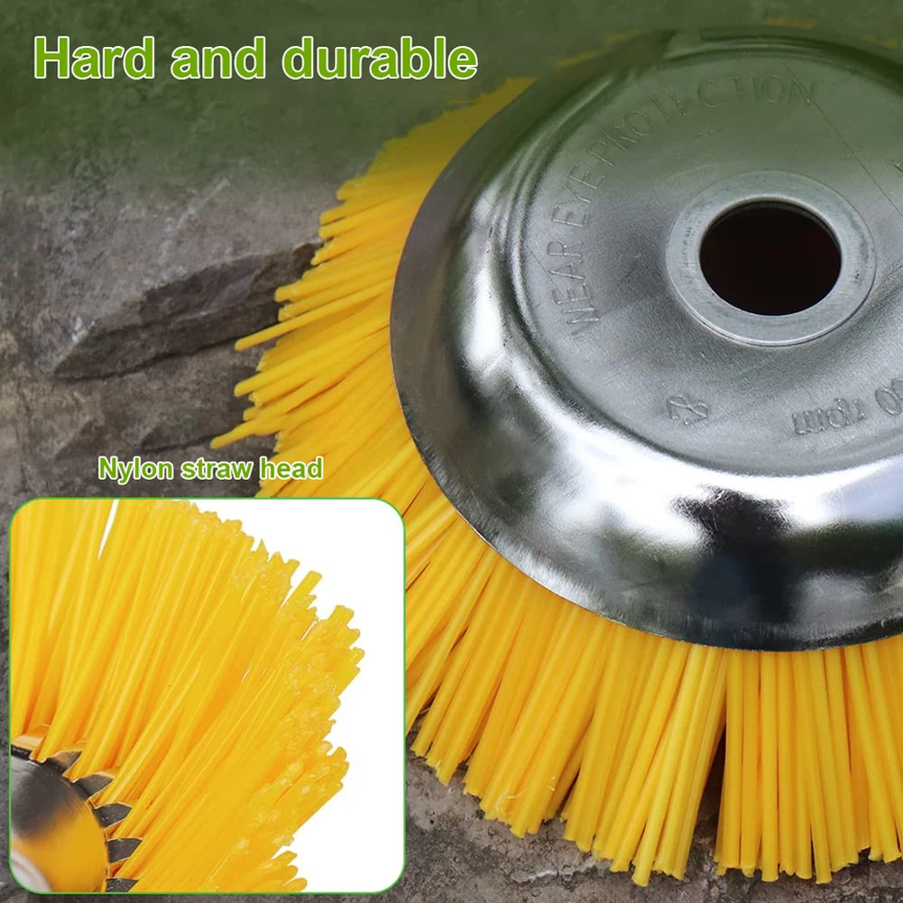 8 Inch Universal Grass Trimmer Head Nylon Wire Brush Cutter Dust Removal Weeding Plate Rotary Weed Brush for Garden Lawn Mower