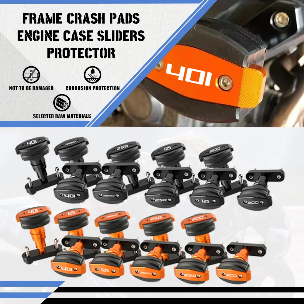 

For DUKE125 DUKE200 DUKE250 DUKE390 Duke 390 2014-2024 Motorcycle Falling Protection Frame Slider Fairing Crash Pad Protector