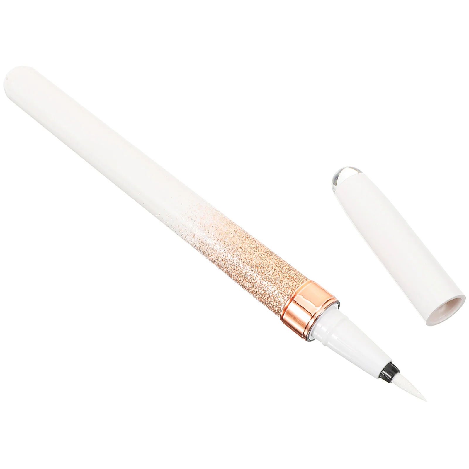 Penna per eyeliner liquido nero impermeabile a prova di sbavature punta a pennello fine ad alto pigmento per donne design elegante per il trucco degli occhi uso quotidiano