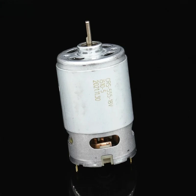 DC Brush CRS-555-18v High-speed Motor Built-in Cooling Fan Power Tools DIY Motor Accessories D-axis Large Torque.