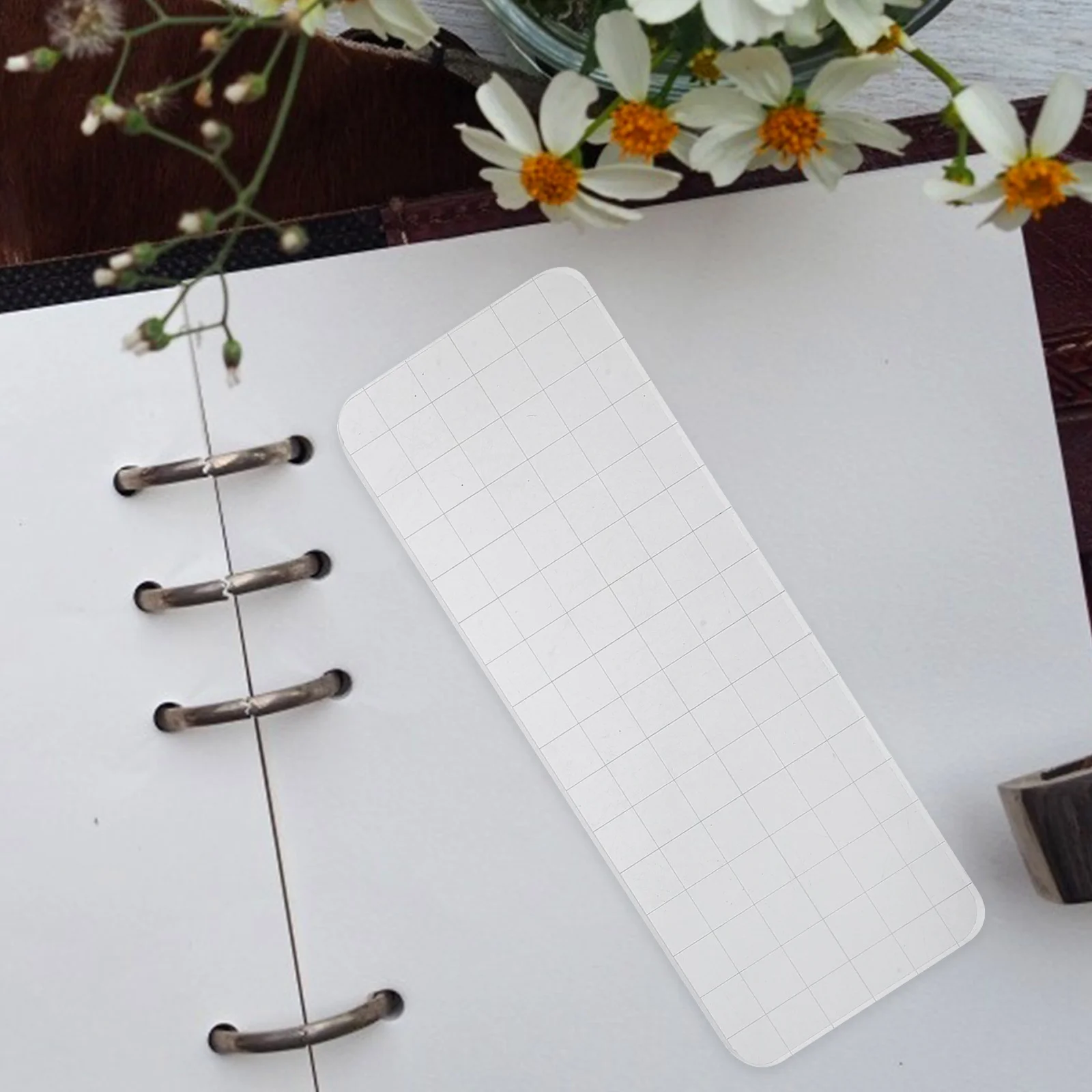 

6Pcs Clear Acrylic Stamp Blocks Rectangle Stamping Block Set Grid Line Tools for Card Making Scrapbooking Crafts