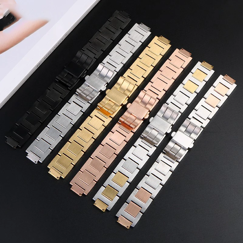 Aço inoxidável com pulseira de relógio masculino e feminino para cartier balão azul pulseira de relógio 14-8mm 16-8mm 18-11mm 20-12mm 22-14mm