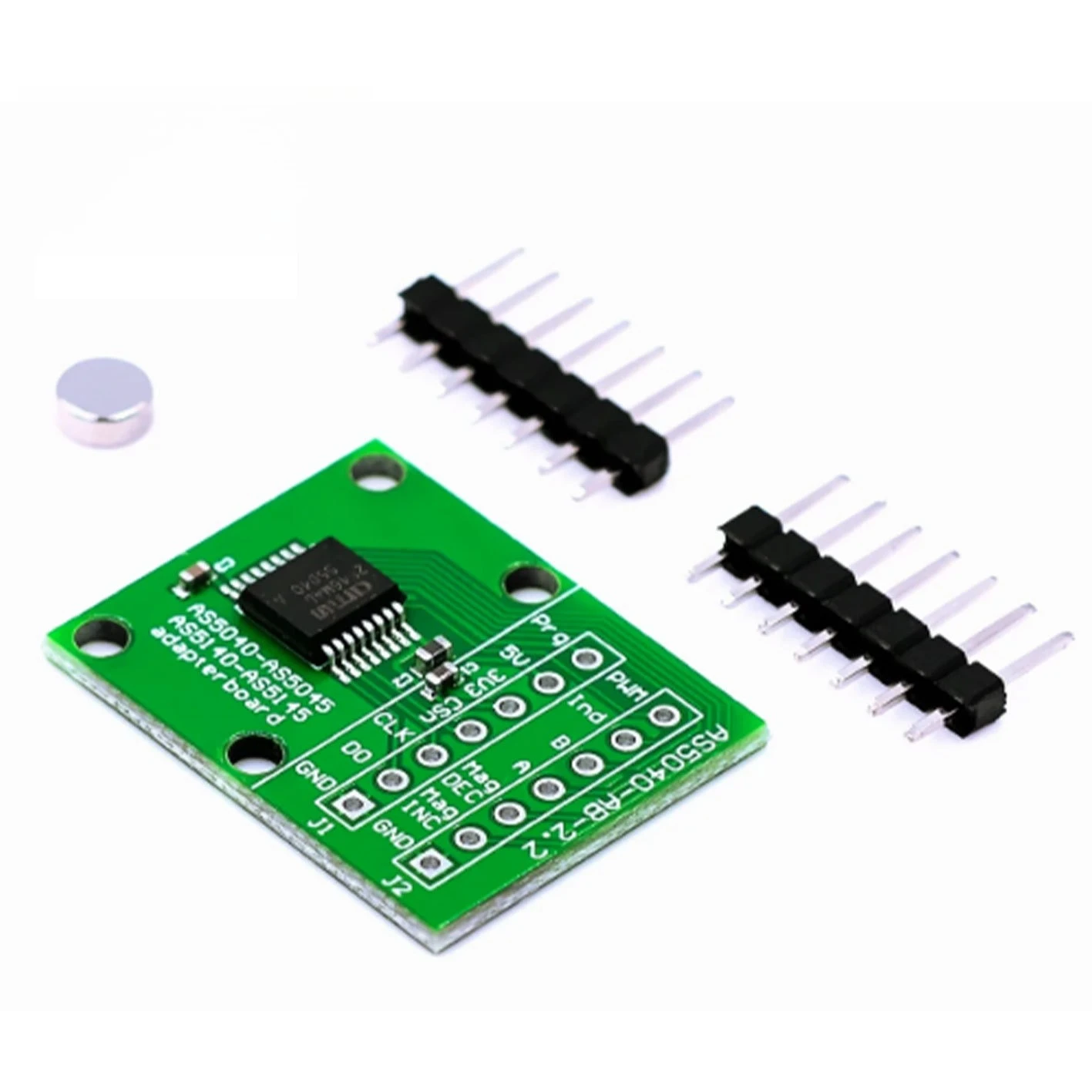 AS5040 Non‑Contact Magnetic Rotary Encoder Module 10‑Bit 360° Angle Sensor 3.3‑5V For Arduino Robot Motor Control