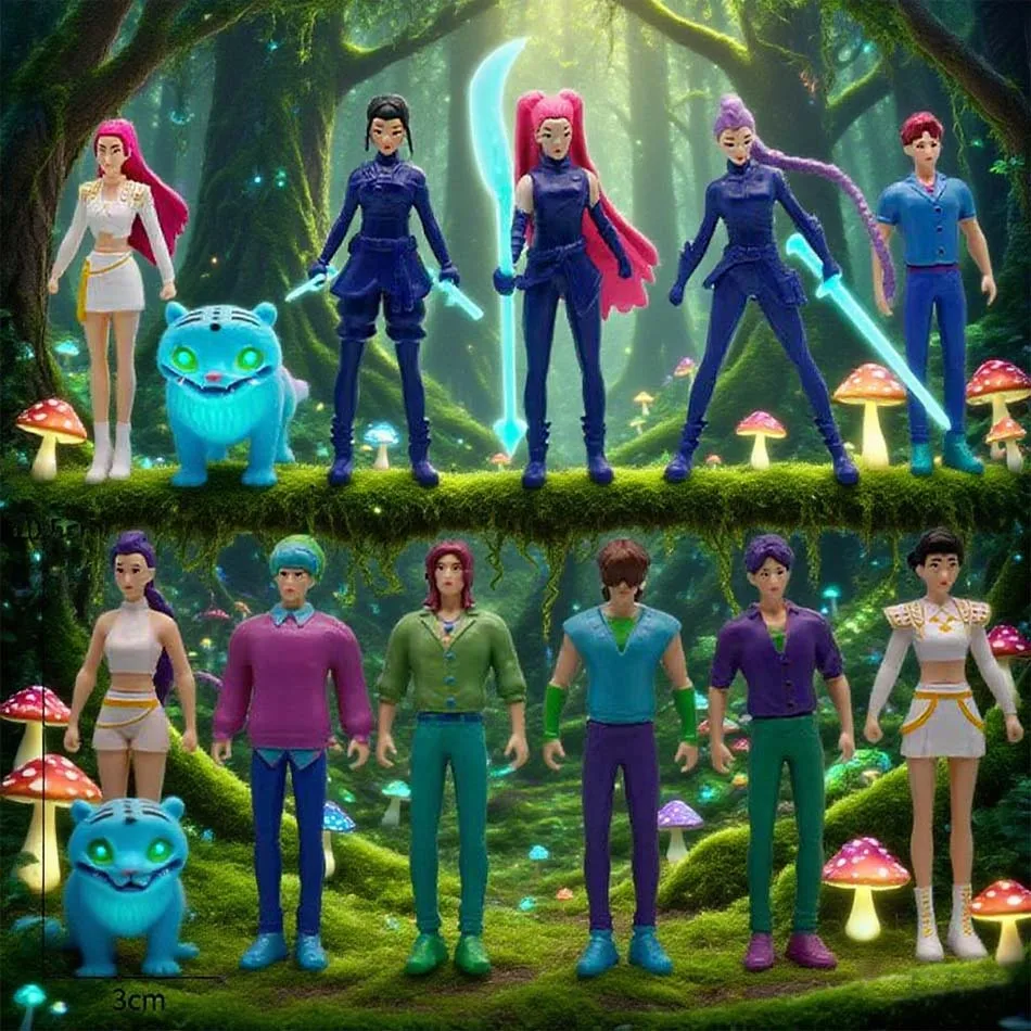 أنيمي Kpop شيطان هانت صندوق أعمى سلسلة الشكل النمر تمثال لعبة مكتب الديكور التماثيل زخرفة هالوين/عيد الميلاد هدايا الأطفال #2