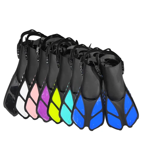 Imagen 1 del producto QYQ Zapatos de rana Aletas para adultos con hebillas ajustables Tacones abiertos Diseñados para snorkel Buceo