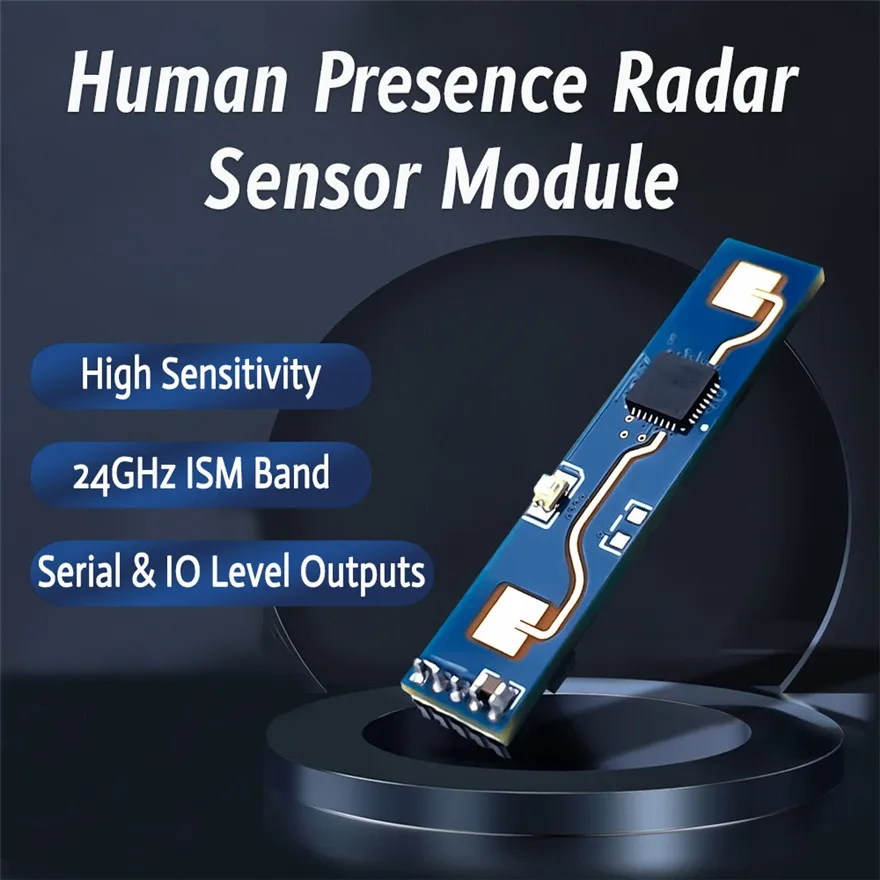 Módulo de Sensor de presencia humana FMCW HLK-LD2410, Sensor inteligente de detección de latido del corazón, Radar de onda milimétrica, 24GHz