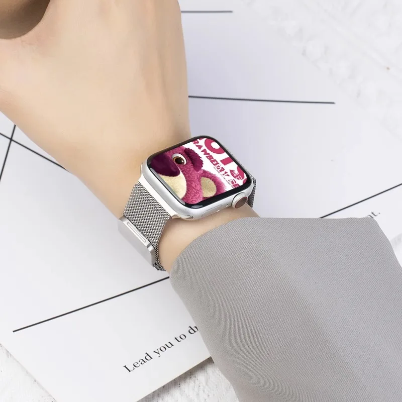 Milanese Loop for Apple Watch Band 44mm 45mm 40mm 41mm 38-42mm Pride Bracelet iWatch Series 9 8 7 6 SE 5 4 3 Ultra 2 49mm Strap