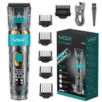VGR Professional Hair Trimmer For Men Electric Beard Hair Clipper Waterproof Haircut，Adjustable 3 Motor Speed，Rechargeable