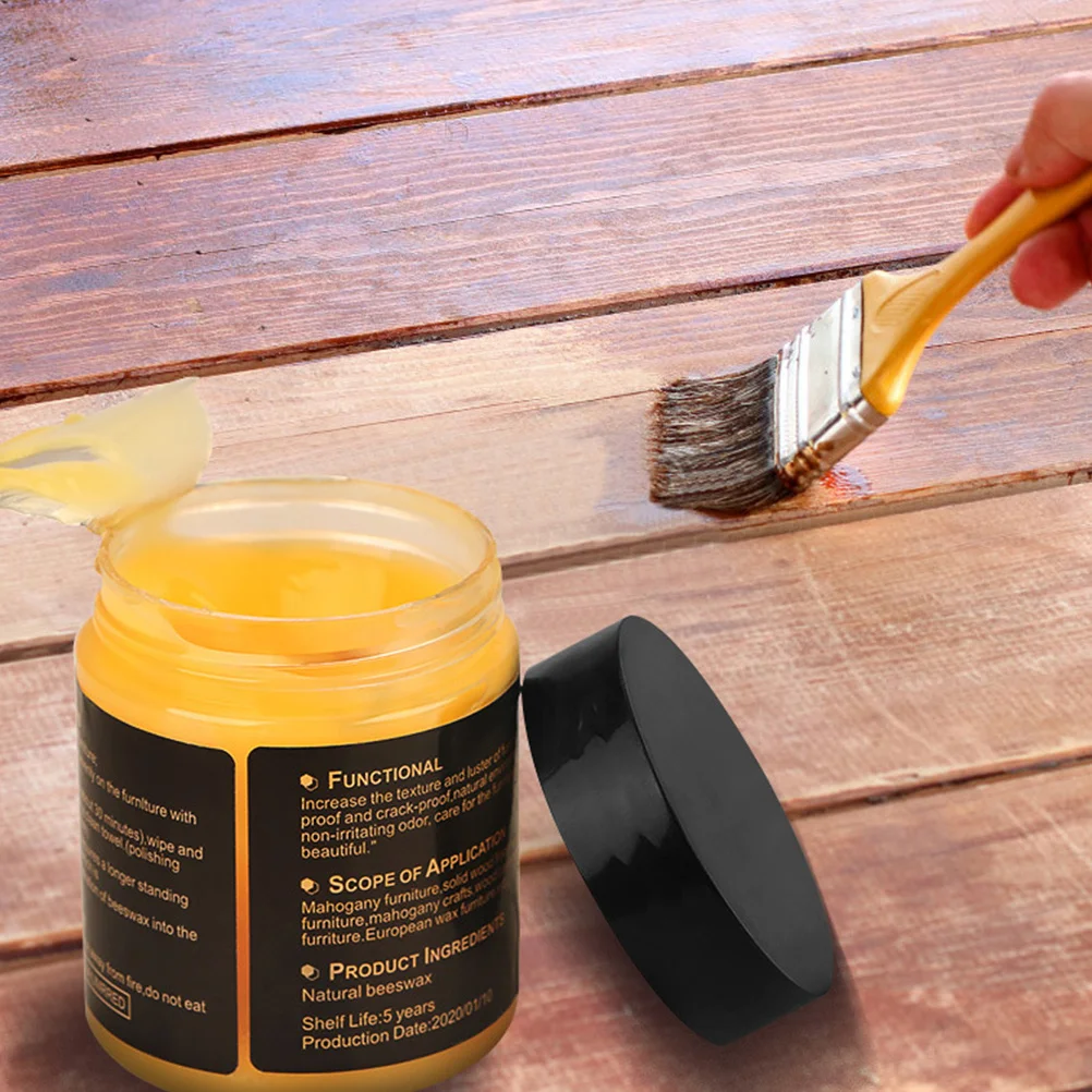 

2 pcs Furniture Care Wax Natural Wood Polishing Beeswax For Home Use Maintaining Wax Smooth Finish Fresh Smelling Eco Friendly
