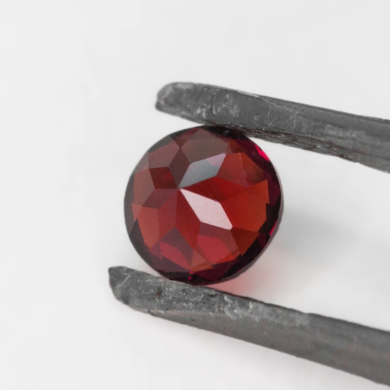 Kibo Wholesale Natural Loose Gemstone Round Cut 1.0-5.0mm Red Garnet