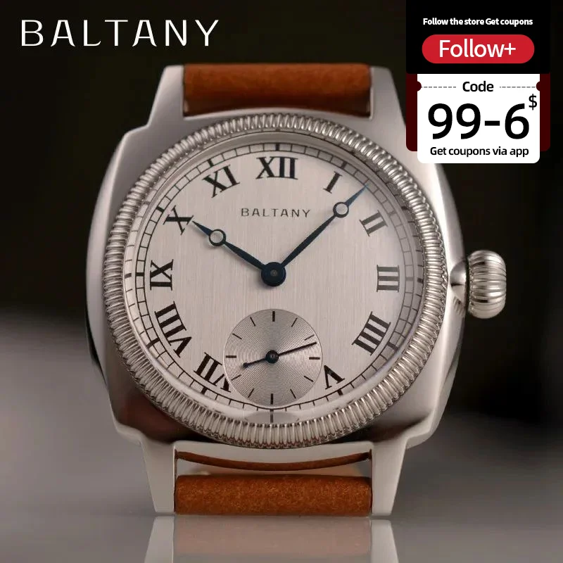 Baltany Fashion Dress Watches S4037 Tribute 1926 Oyster Quartz Movement Stainless Steel Case Roman Dial 100M Waterproof Watches