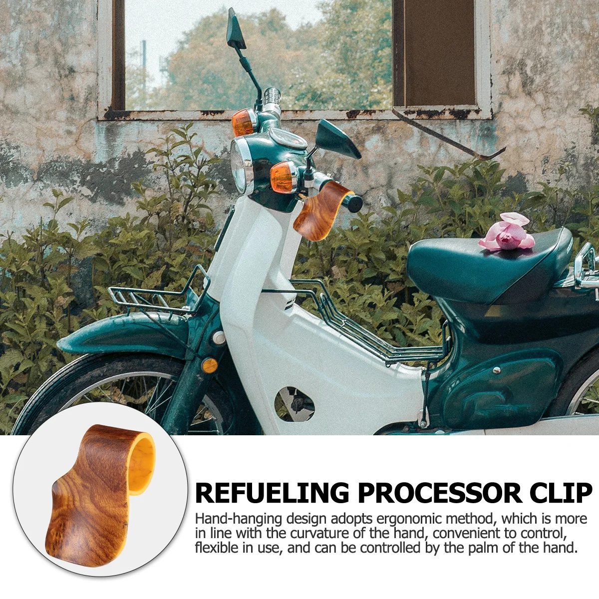 

2 Pcs Universal Motorcycle Throttle Clip Grip Handle Plastic Cover