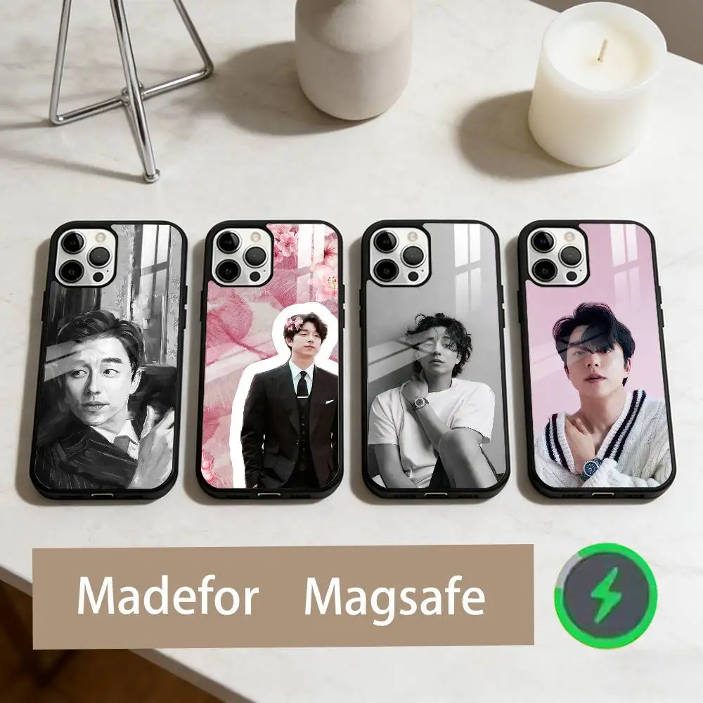 

G-Gong yoo Korea For Phone Case For iPhone17,16,15,14,13,12,11 Plus,Pro Max Magnetic For Magsafe Wireless Charging