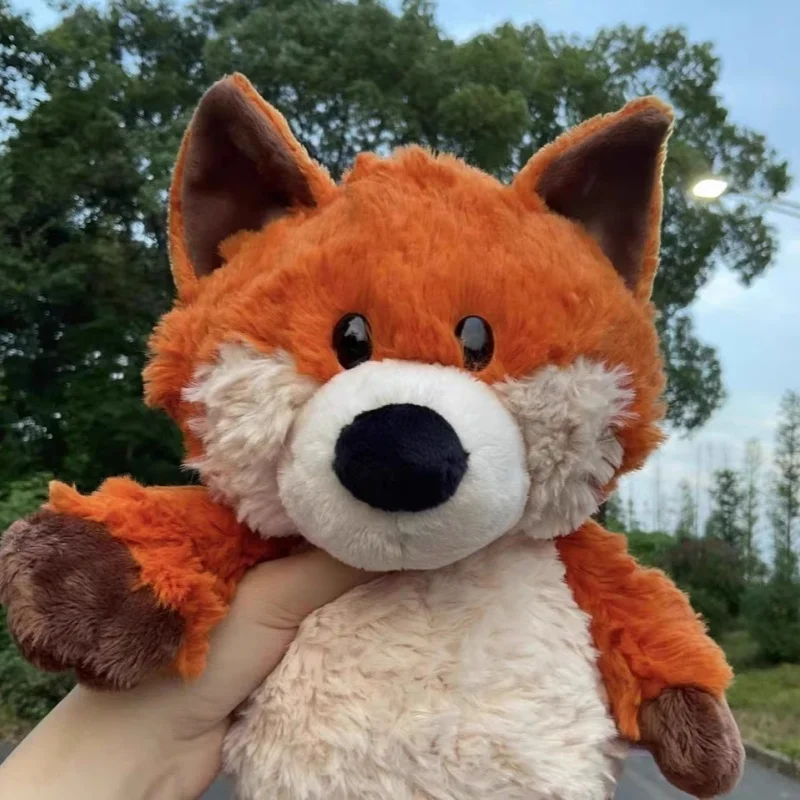 Brinquedo de pelúcia super macio, brinquedo de pelúcia de raposa laranja, boneca de animal da floresta, companheiro de dormir de menina, presente de travesseiro