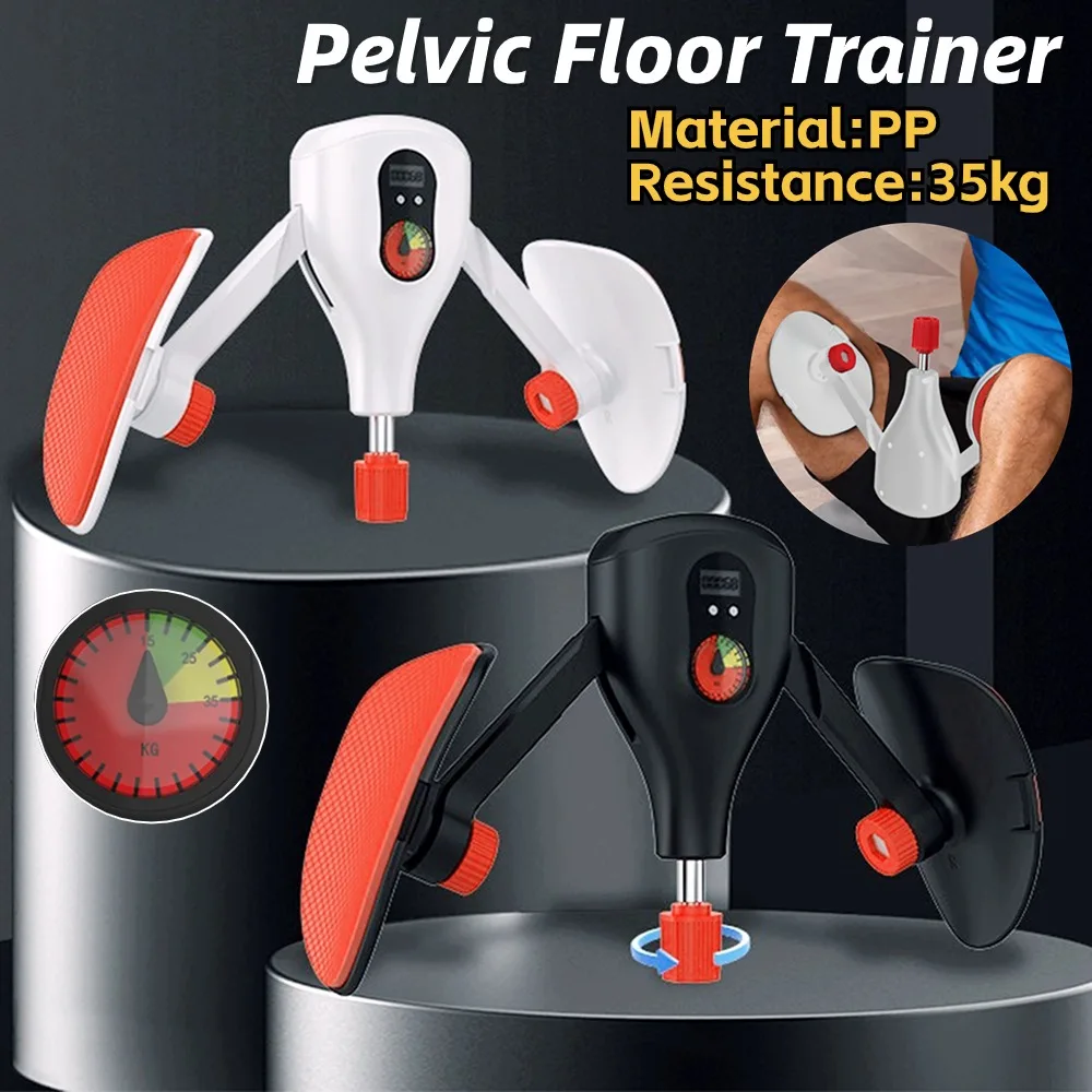 Digital Counter Hip Trainer Leg Trainers Pelvic Floor Muscle Strength for Men Women Leg Exerciser Fitness Inner Thigh Master