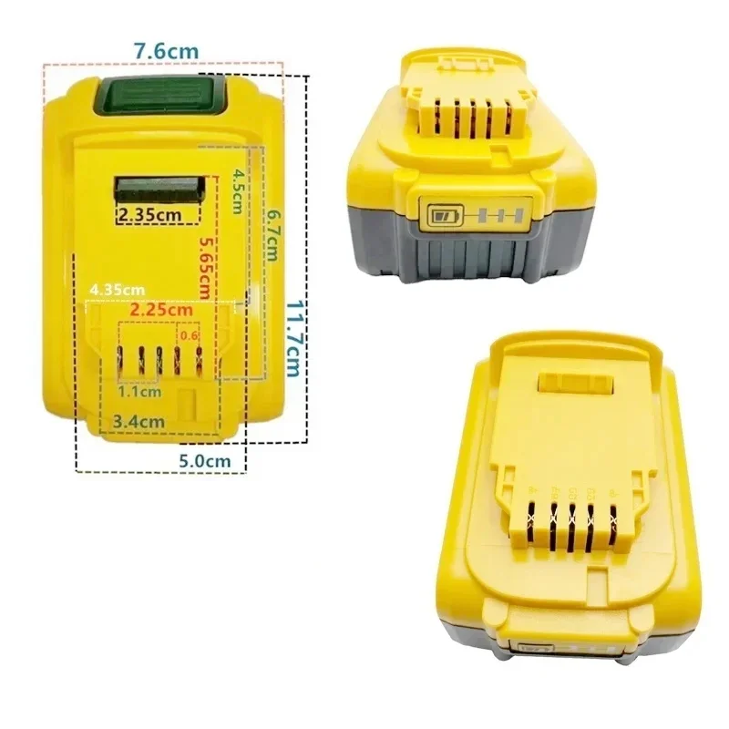 20V 8Ah 12Ah lithium battery for electric tools, replace Dewalt DCB200 DCB612 DCB205 DCB200 DCP182 and other 3C power batteries