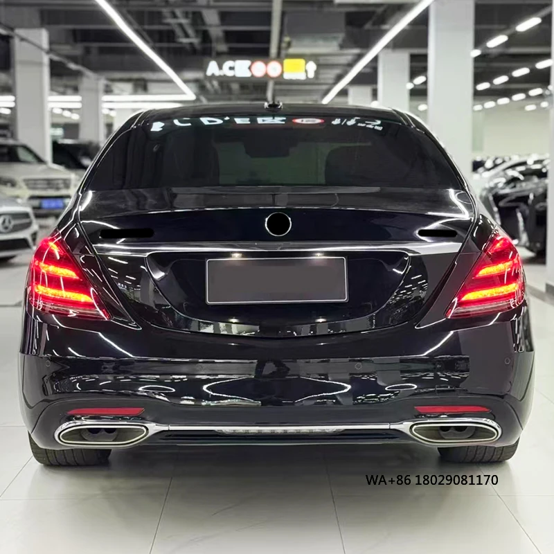 Zestaw karoserii do tuningu z W221 (2005-2013) na W222 S450 (wersja Cut), zawierający przedni i tylny zderzak, pasujący do klasy S.