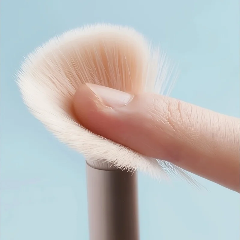 8pcs Portable Makeup Brush Set with Soft Bristles, Mini Beauty Tools, Includes 8 Nylon Makeup Brushes - Detail 1