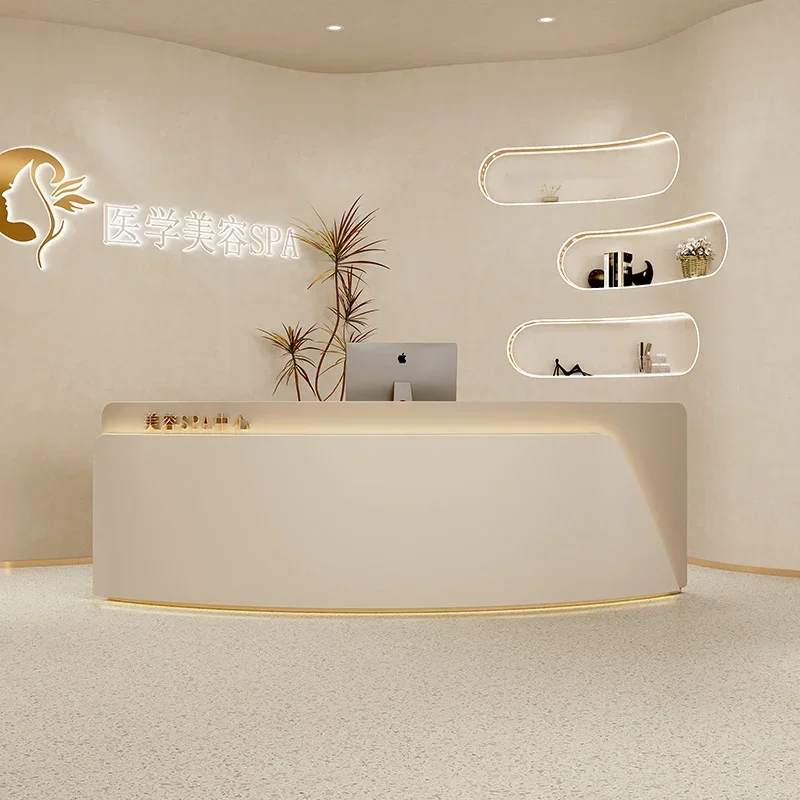 Party Reception Tables Desk Modern Counters  Small Store Business Lectern Simple Shop Counter Cashier Table Entrances Salon