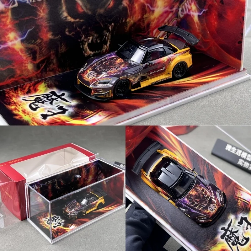 

MJ 1:64 Honda S2000 JS Racing имитационная модель автомобиля из смолы, игрушка для мальчиков, детский подарок, коллекционное украшение для взрослых.