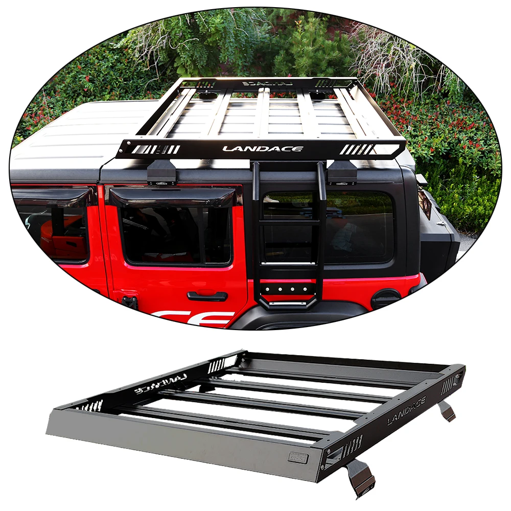 

NEW Durable Professional Steel Combine Aluminum Alloy Roof Rack Basket for Jeep Wrangler