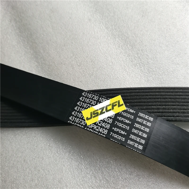 1PC New 4316730 10pk2408 for Cummins ISZ engine truck fan belt