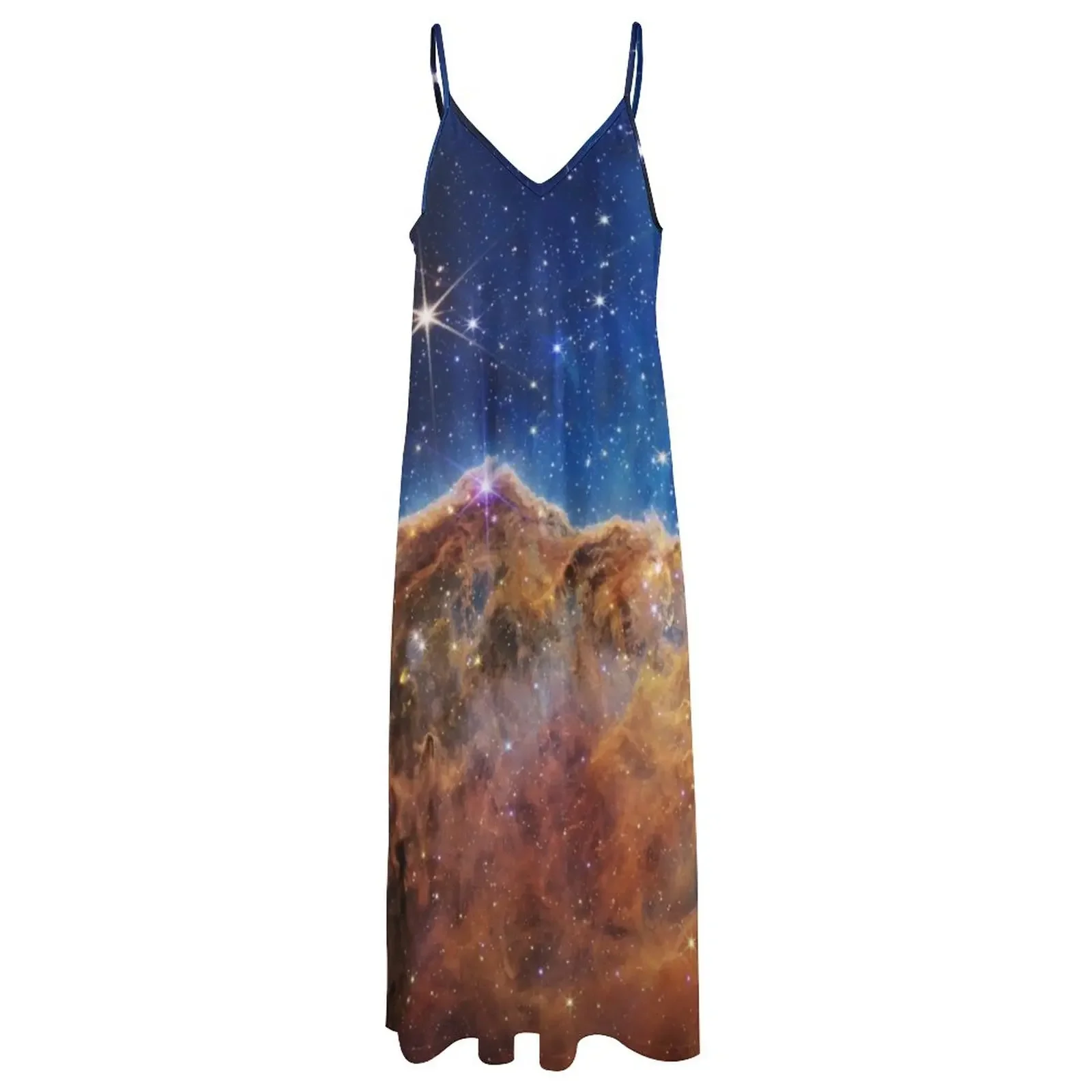 James Webb-vestido sin mangas para mujer, traje con diseño de telescopio espacial cósmico, Cliffs, Carina, nebulosa, para fiesta, 2024