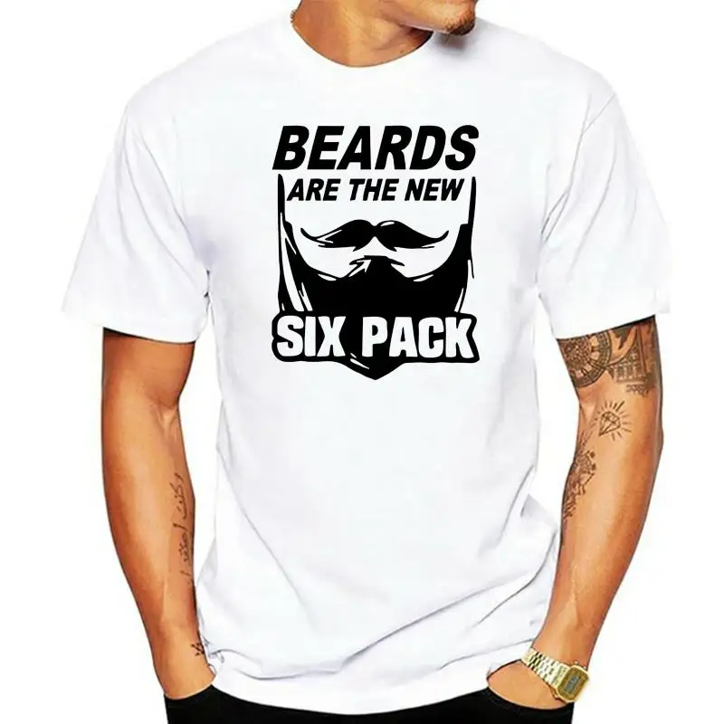 Barbas son el nuevo paquete de seis mens Barbero afeitado color t camisa 100%  camisa tops venta al por mayor camiseta