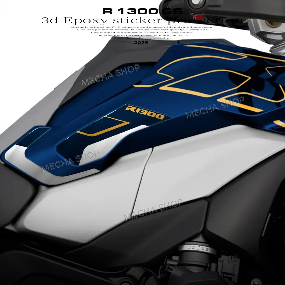 

For R1300GS R 1300GS R 1300 GS 2025 2026 Motorcycle Fuel Tank Stickers 3D Tank Protection Decals Kit Waterproof