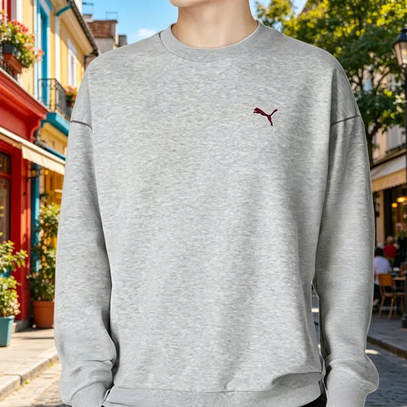 

Мужская толстовка PUMA с капюшоном из махрового флиса 690014-04, повседневная спортивная одежда