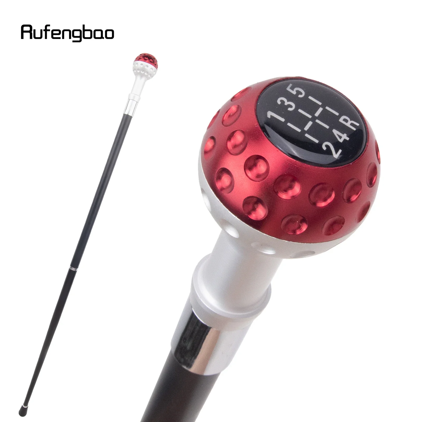 Red Black Number Ball Silver Decorative Stick Parties Decorative Cane For Halloween For Cosplay And Parties, For Cosplay & Party