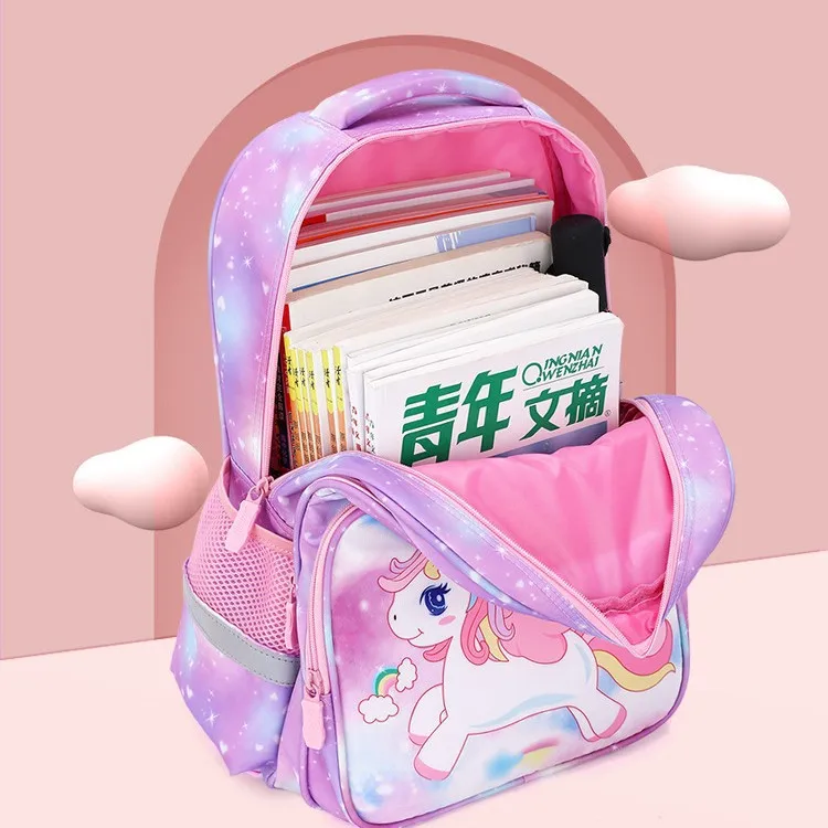 2025 Kleuterschool Boekentas Eenhoorn Rugzak Voor Meisjes Cartoon Roze Prinses Schooltassen Kinderen Boekentassen Mochila Infantil Escolar