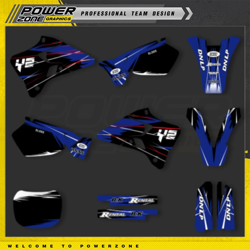 

PowerZone Custom Team Graphics Decals For 3M Stickers Kit For YAMAHA 1996-2001 YZ125 250 Motorcycle Stickers 09
