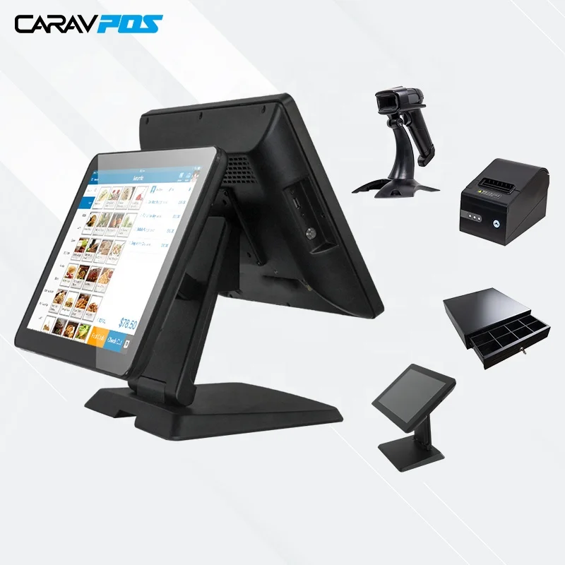 Cash Register For Retail With Restaurant 15 Inch Caisse Enregistreuse Vending  Tablet Terminal Pos System