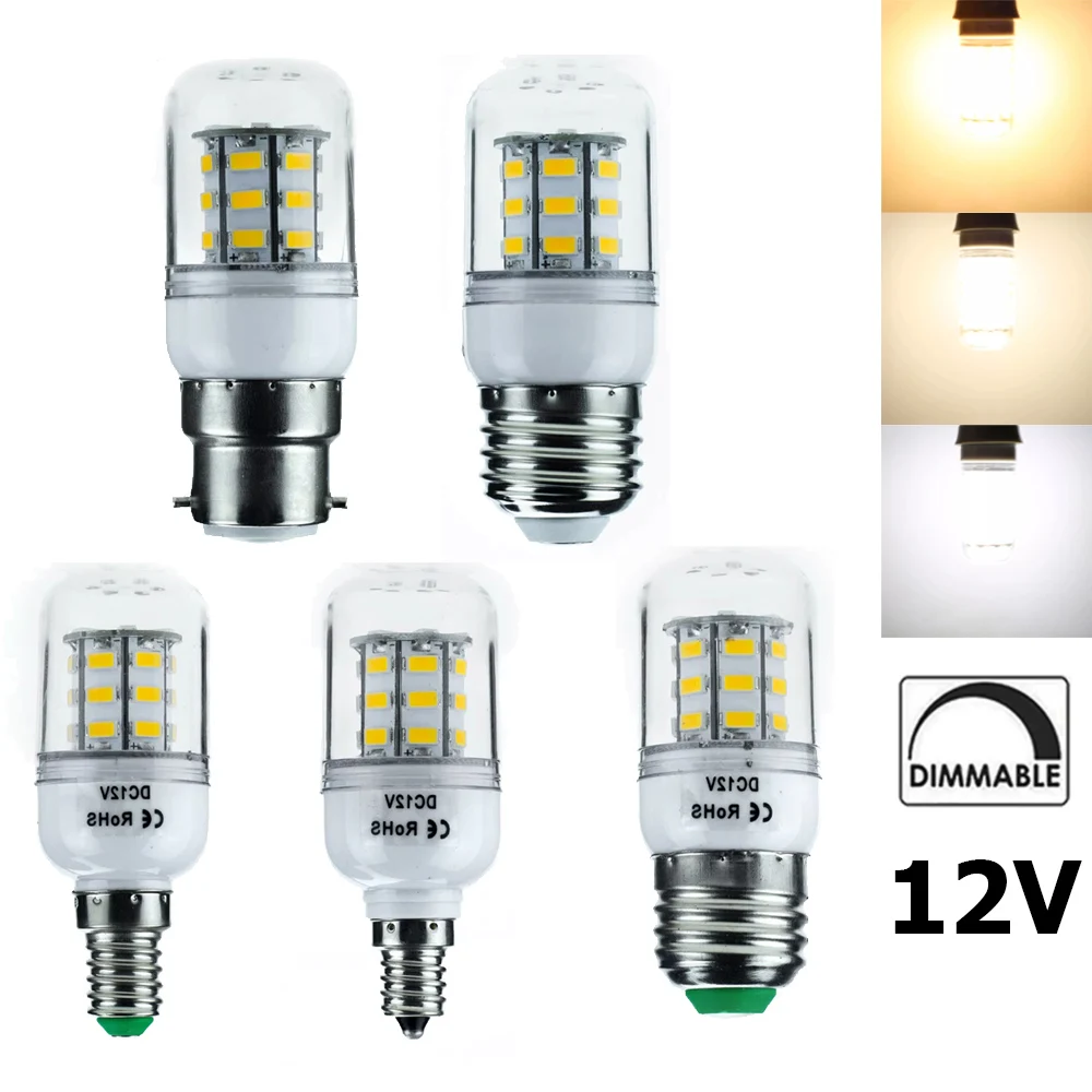 

Dimmable LED Corn Light Bulb 7W 12v Bulbs Living Room For Home 360° Beam Angle Lights 3000k-6500k Decoration Lamp Bright E27