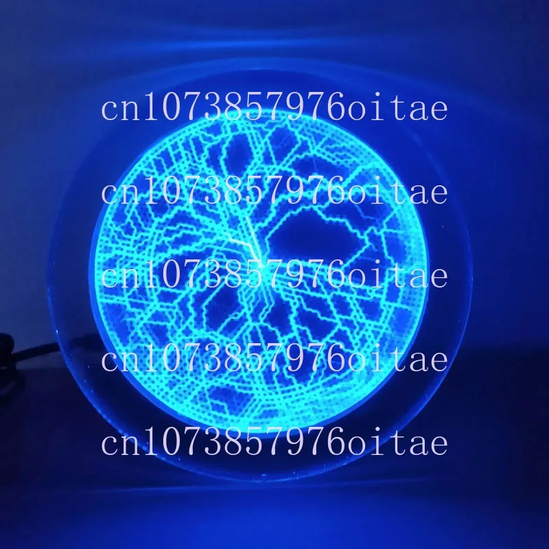 

Flash Disk 6-inch Blue Tricolor Lightning Disk Red Green Pink Magic Disk Touch Current Lamp Pl Asma Plate