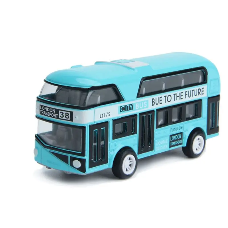 

A63T-2X Double-Decker Bus London Bus Design Car Sightseeing Bus Vehicles Urban Transport Vehicles Commuter Vehicles,Blue