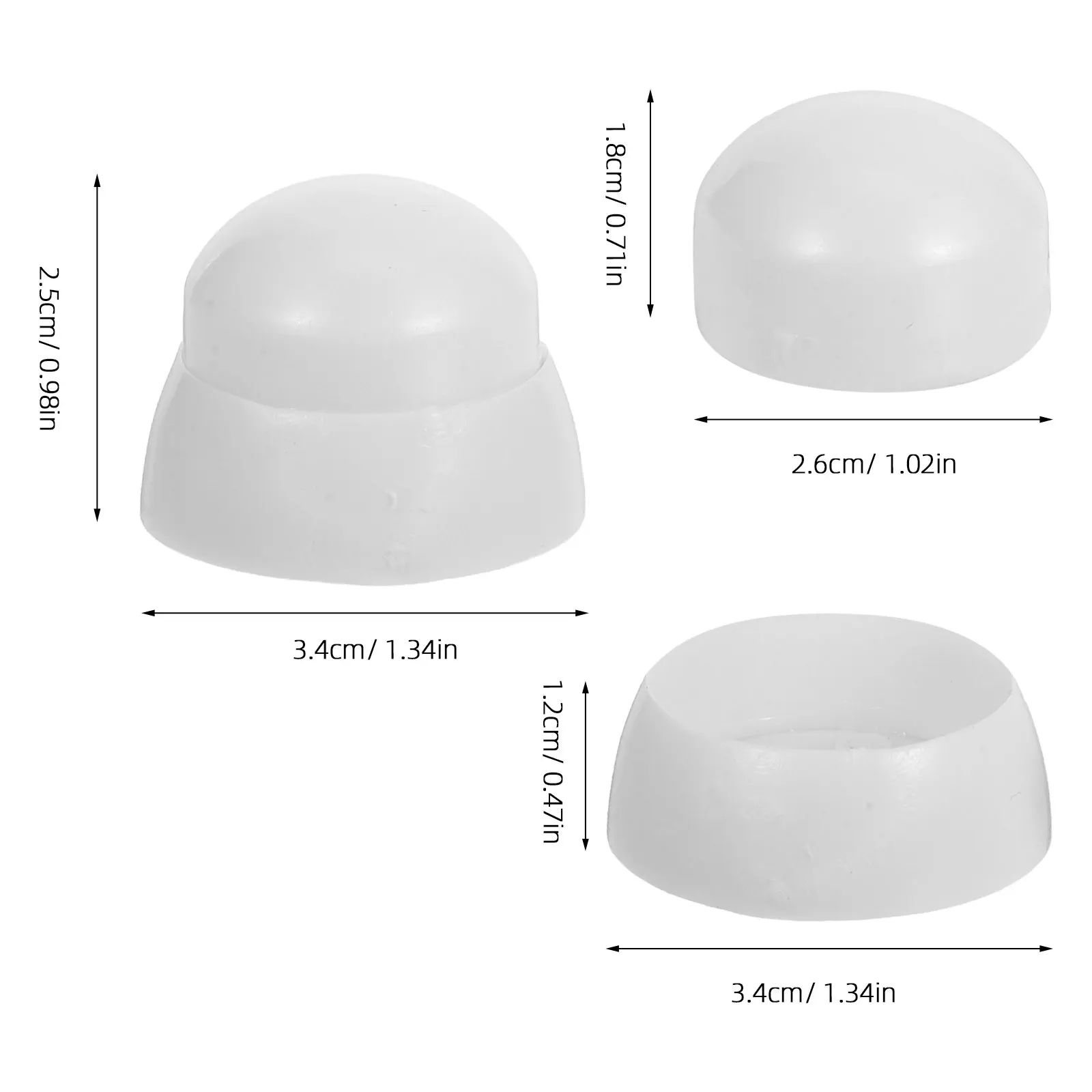 10Pcs Playground Plastic Nut Covers Bolt Protective Dome Caps for Slides Swings Climbing Frames Outdoor Playset Safety Equipment