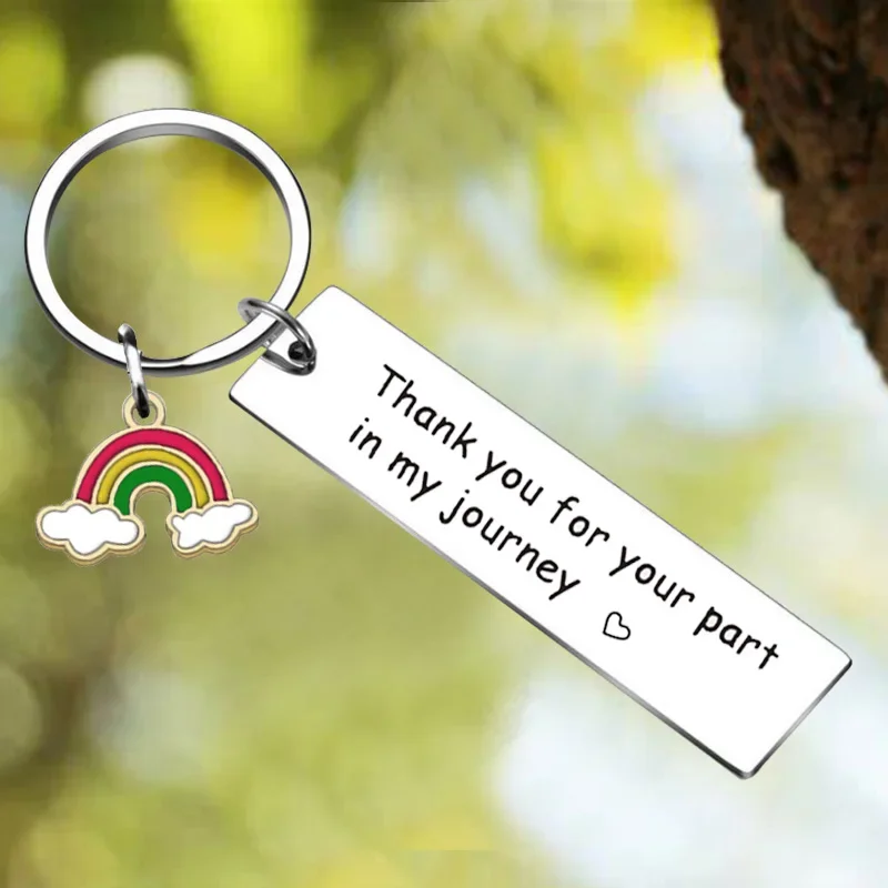 New Mentor Leader Keychain Pendant Boss Appreciation Gift Key Chains Thank You For Your Part In My Journey Graduation Gift