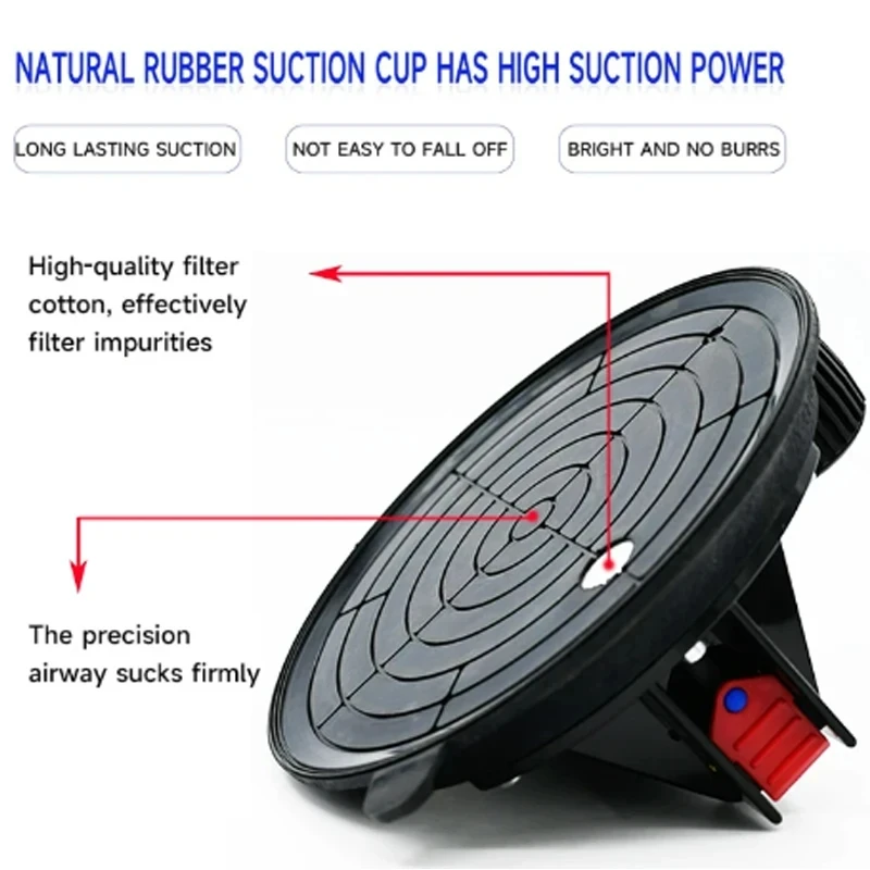Heavy Duty Vacuum Suction Cup 250Kg Load Capacity 8 Inch Diameter For Lifting Granite Tile Glass
