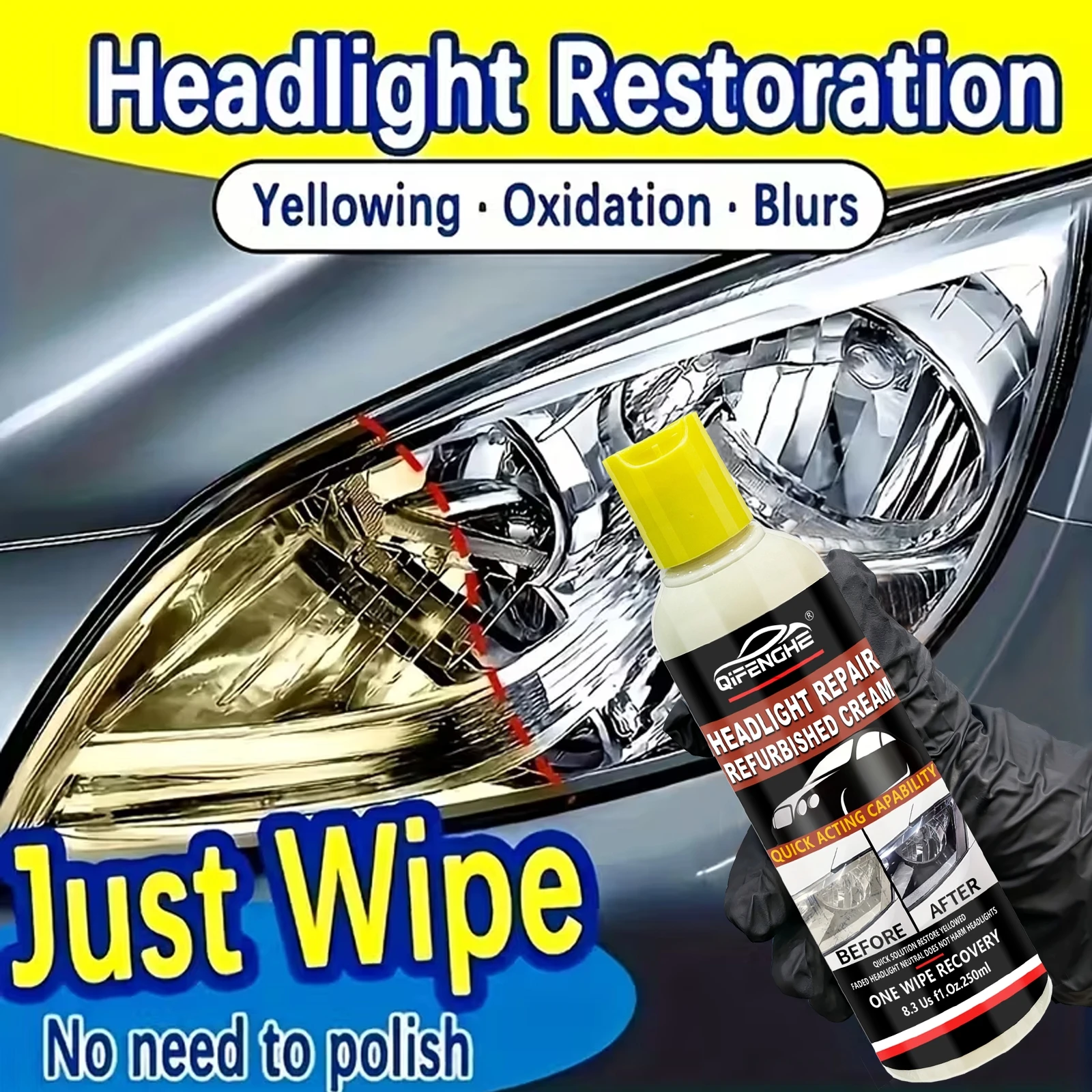 

Комплект для восстановления фар — усовершенствованное ремонтное решение с химической формулой для предотвращения пожелтения и окисления, защитное покрытие.