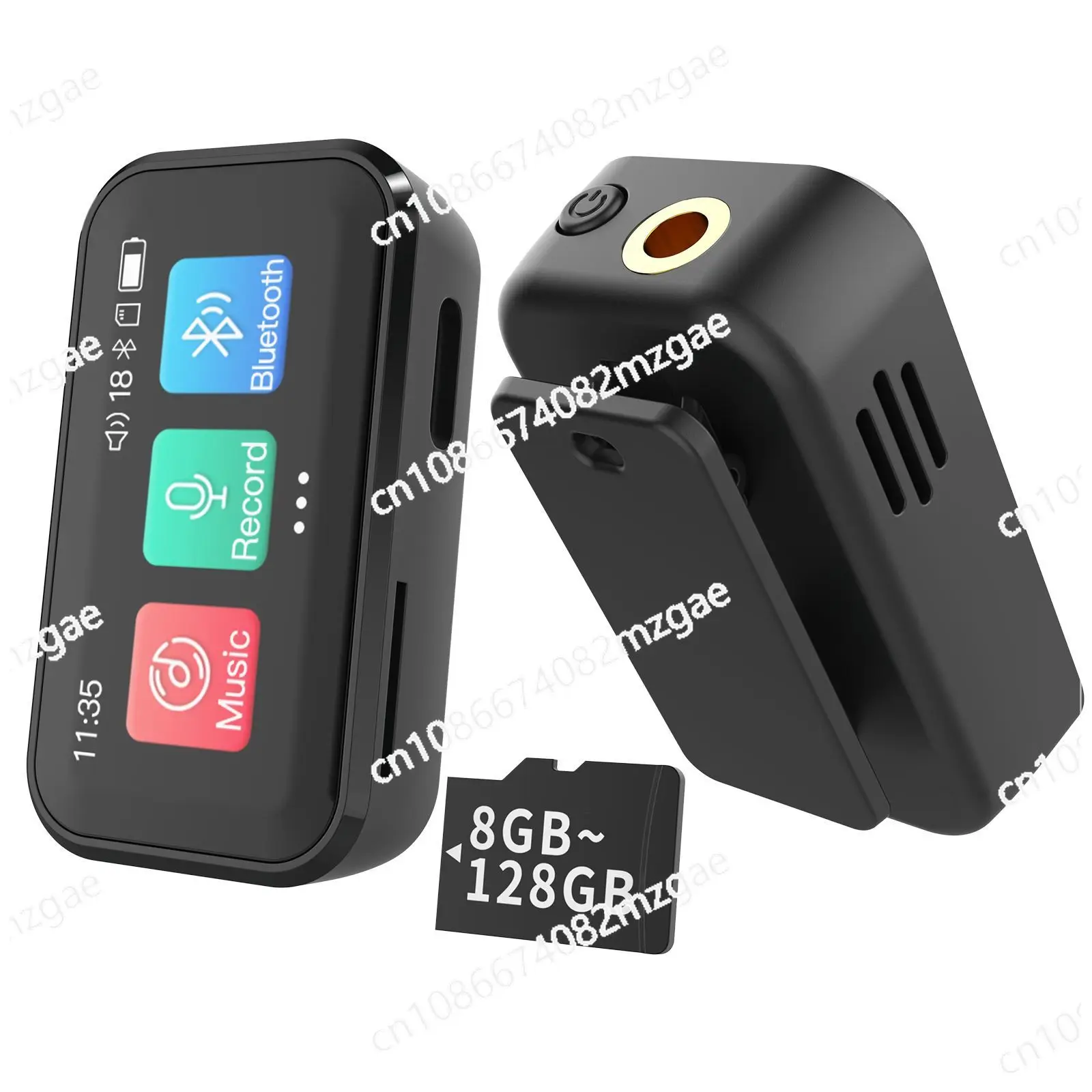 

Color screen Bluetooth 5.3 with back clip MP3 player 3D external speaker long standby, small and convenient, easy to carry