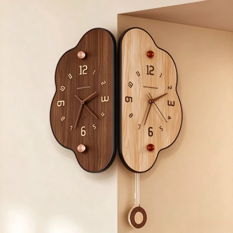 Corner Wall Clocks Creative Double-sided Clocks Silent Movement Wall-mounted Clock Minimalist Household Decoration Clock