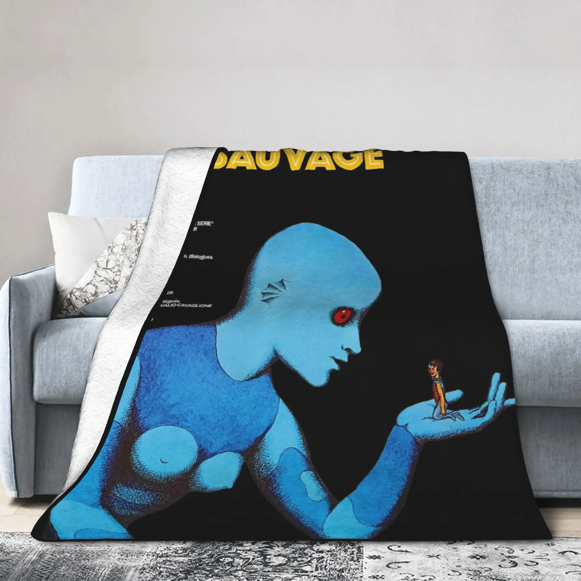 

Флисовые одеяла Fantastic Planet La Planete Sauvage, одеяло для дивана, путешествий, мягкое плюшевое тонкое одеяло,