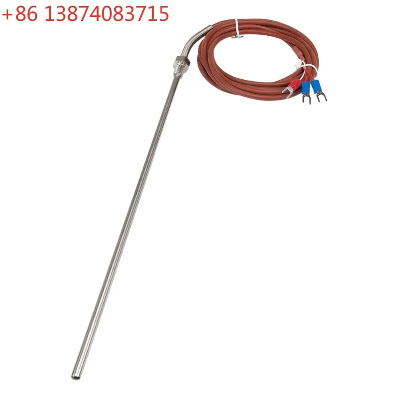 

FTARP09 PT1000 type 2m Silica gel cable 316L probe head RTD temperature sensor M8 thread