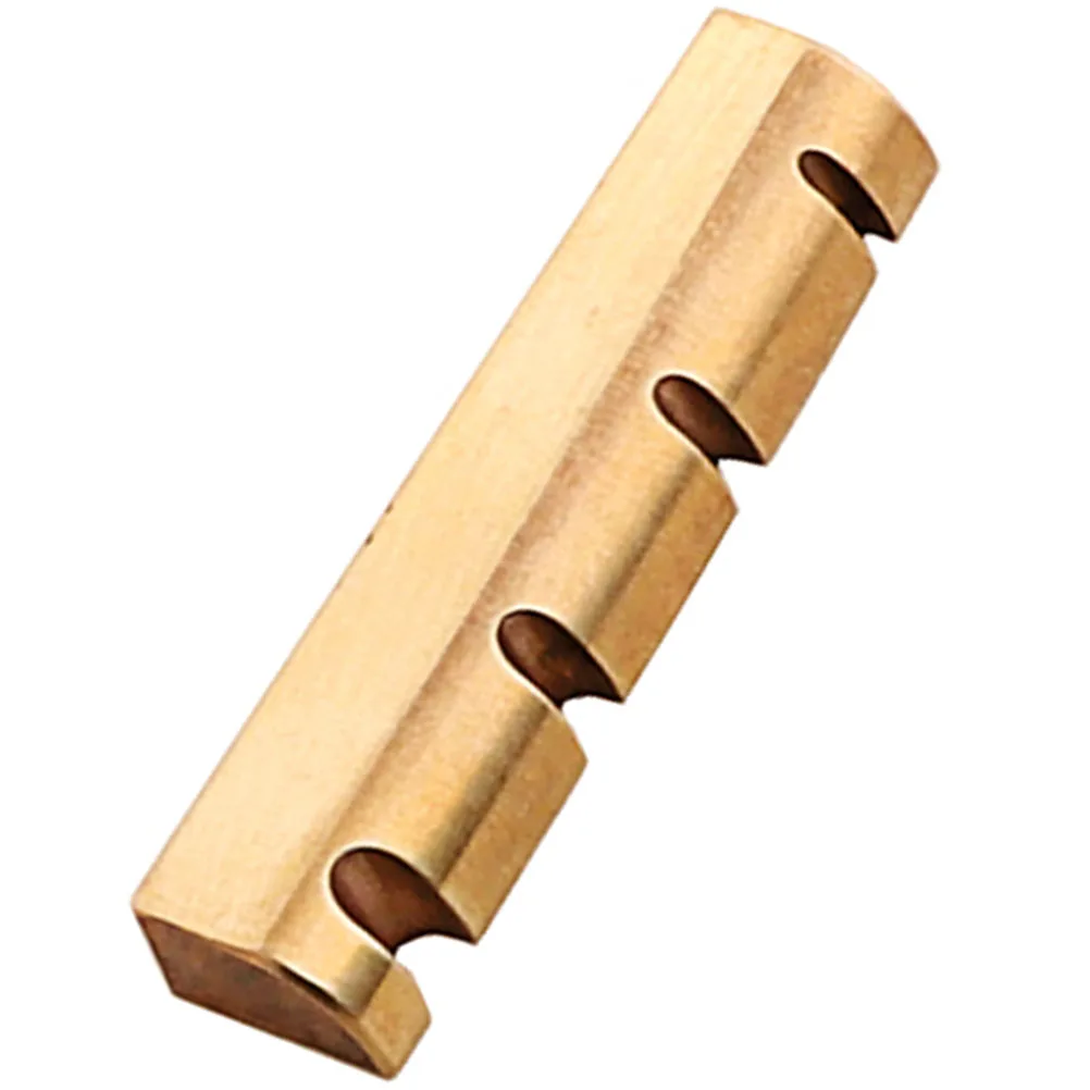 

Premium Brass 4-String Bass String Nut Guitar Accessories Upgraded Tone Clear Melody Durable Bridge Nut Musical Instrument