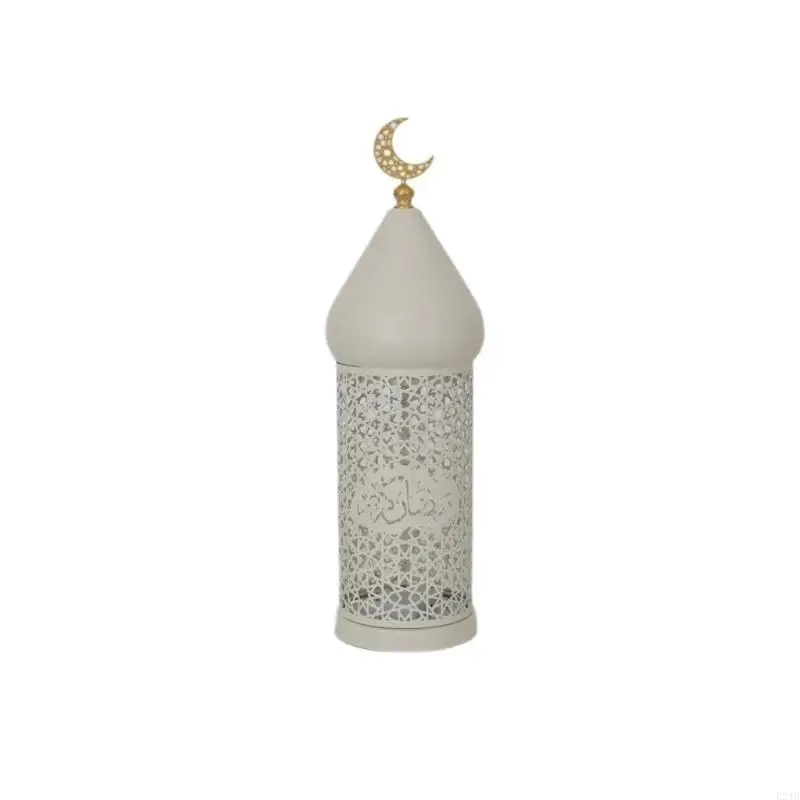 Decorative Holder Ramadan Decoration Metal Lamp Tea Light Holder for Mantel Table Desk Dining Room Home Decor