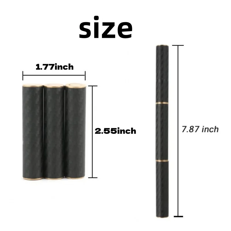 EDC フィジェットおもちゃ ストレス解消 大人用 磁気金属 カーボンファイバー 3セクションスティック 回転式 クリエイティブギフト