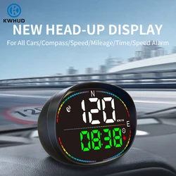 KWHUD HUD Head-up Display GPS Digital Speedometer for Car Motorcycle Gauge Odometer Clock Speed Alarm Auto Car Electronic Device